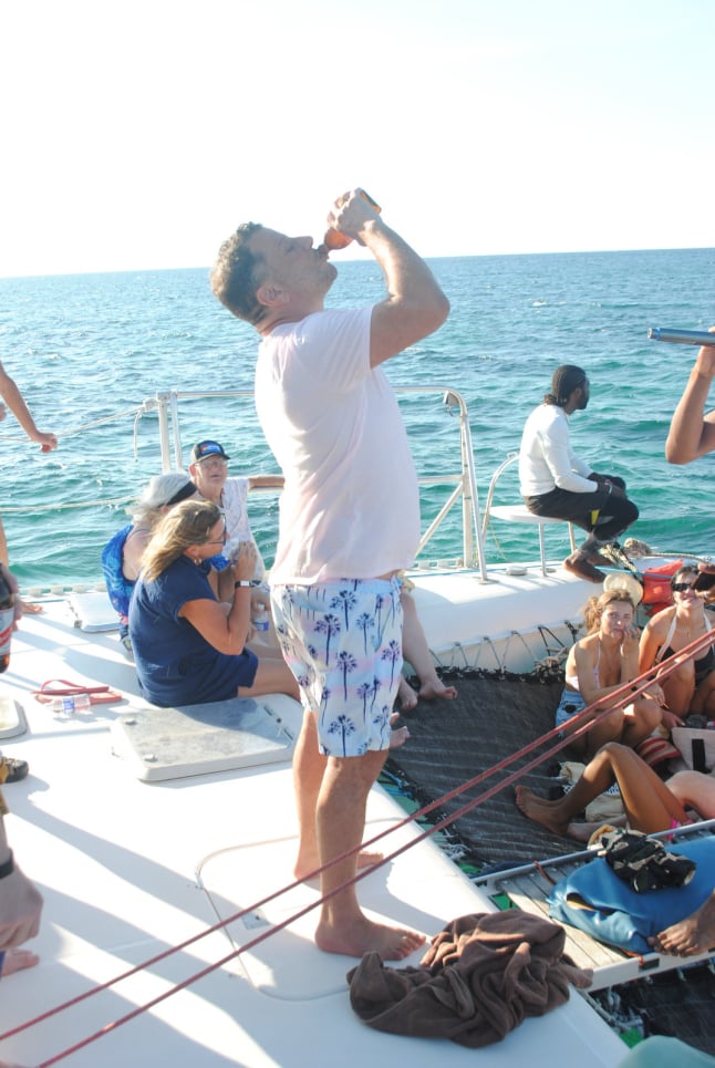 Yamon Red Stripe Catamaran Negril Jamaica